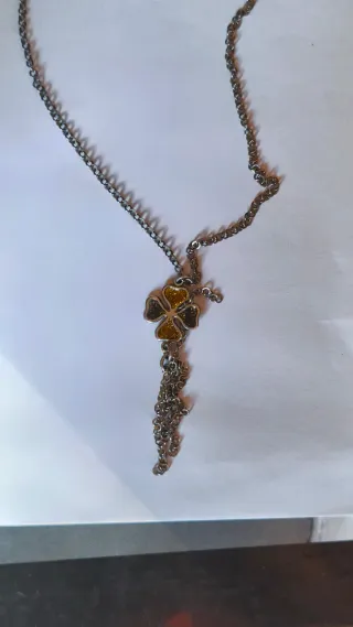 Collana argento quadrifoglio