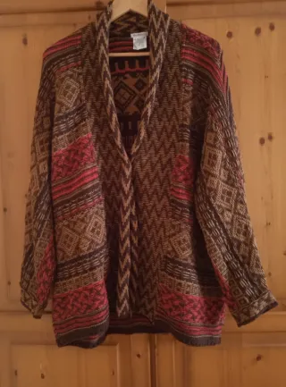 Chaqueta de punto invierno étnica