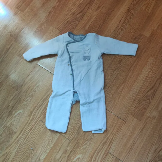 Tutina bimbo con orsetto 9mesi 71cm.A doppio senso