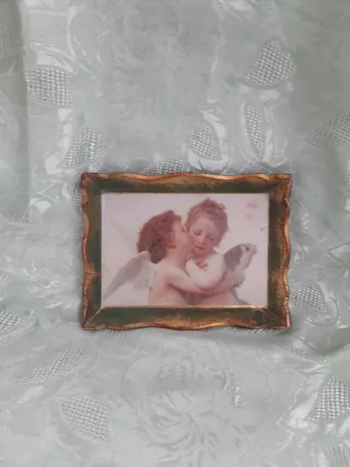 Antico quadro con angeli