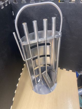 Juego Herramientas Acero Chimenea