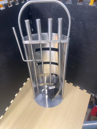 Juego Herramientas Acero Chimenea