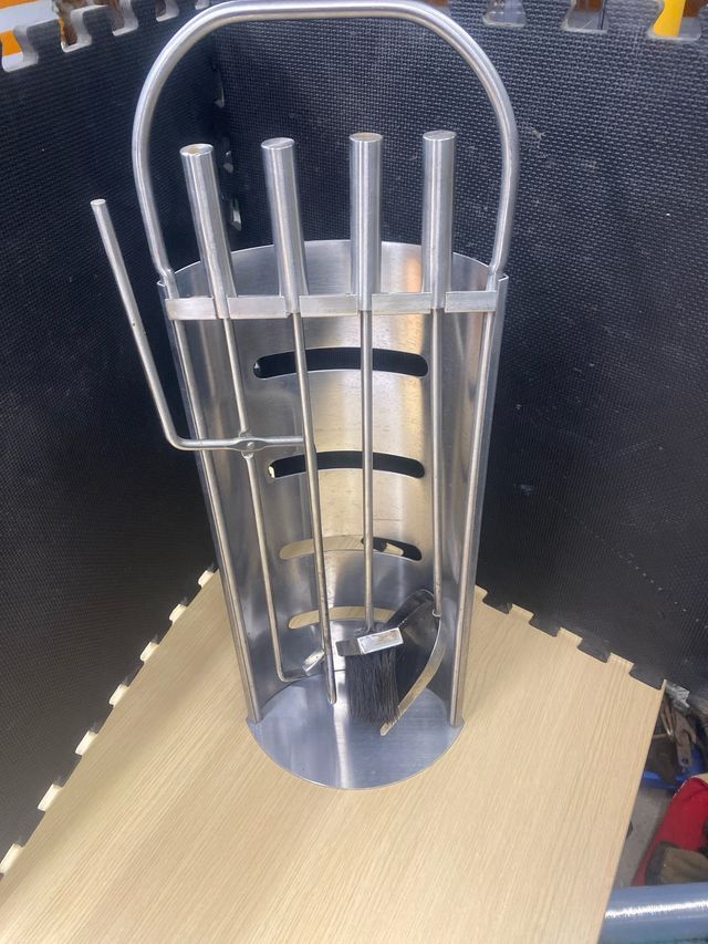 Juego Herramientas Acero Chimenea