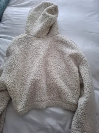 Chaqueta borrego con capucha talla M