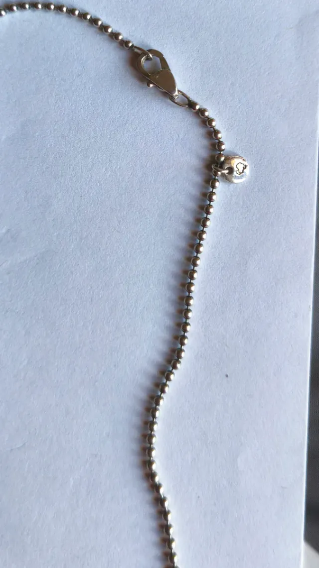 Collana Dodo Argento bollicine