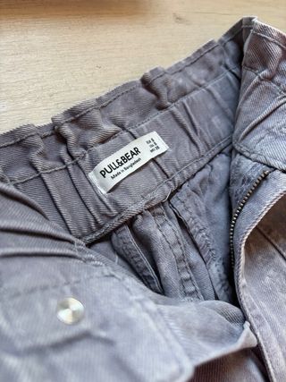 Pantalón vaquero Pull&Bear lila