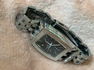 Reloj Seiko Cronógrafo Negro y Plateado