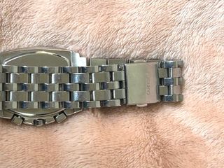 Reloj Seiko Cronógrafo Negro y Plateado