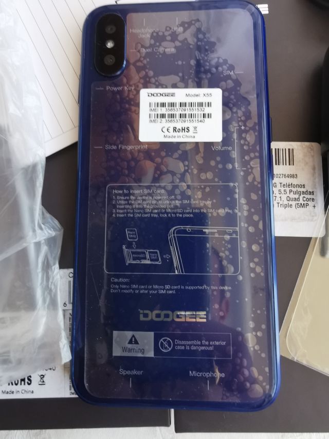 Smartphone Doogee X55 Blu