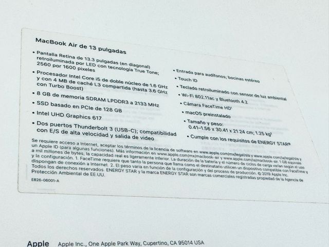 MacBook Air 13 Plata