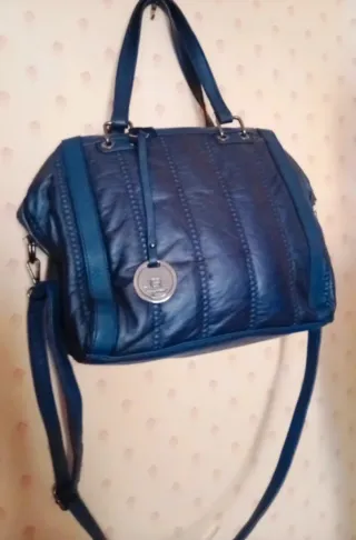 Borsa a spalla blu