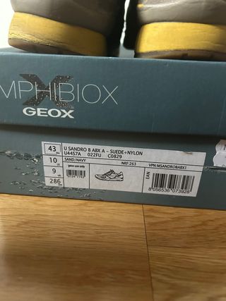 Zapatillas Geox Amphibiox 43 Impermeables