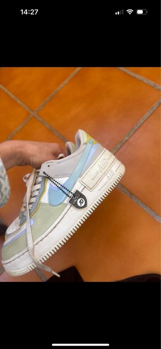 Nike Air Force 1 Shadow Azul Blanco