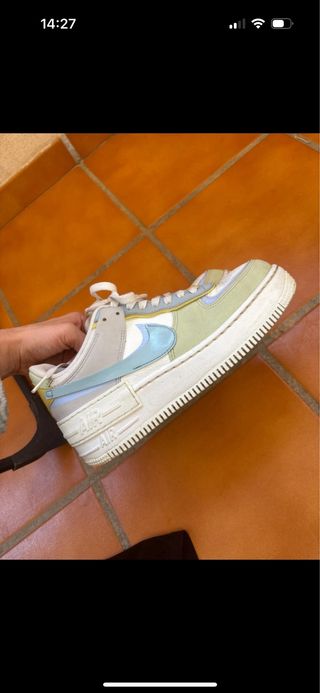 Nike Air Force 1 Shadow Azul Blanco