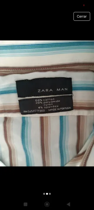 Camisa de rayas Zara hombre