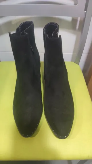 Botines negros tacón talla 41