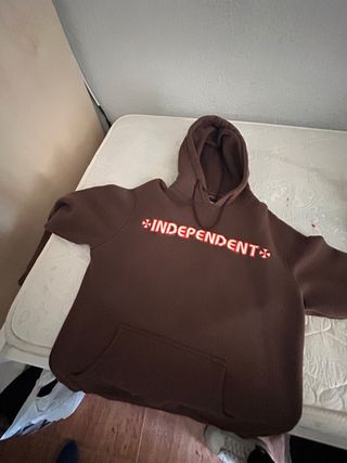 Sudadera Independent Marrón Hombre