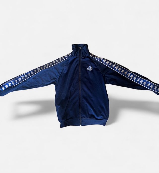 Felpa Vintage Kappa Blu e Bianca