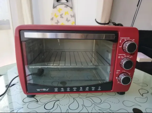 Horno Eléctrico Portátil Woltu Rojo