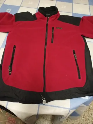 Forro Polar Mujer L Trangoworld Rojo/Negro