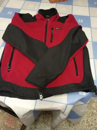 Forro Polar Mujer L Trangoworld Rojo/Negro