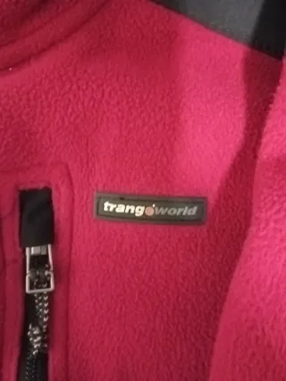 Forro Polar Mujer L Trangoworld Rojo/Negro