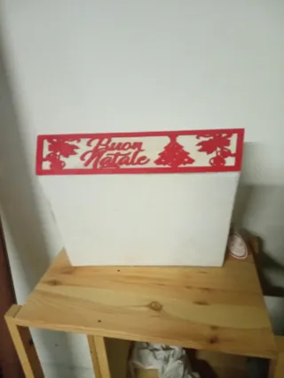 Cassetta Legno Decorata Buon Natale