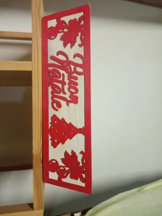 Cassetta Legno Decorata Buon Natale