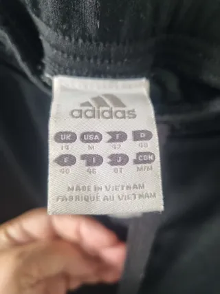Pantalón Adidas chándal negro turquesa