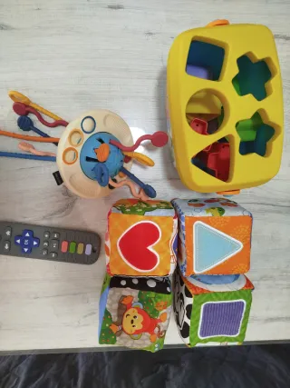 Lote Juguetes Bebé: Bloques, Forma y Más