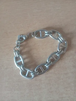 Pulsera Lotus eslabones plateada