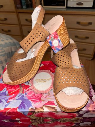 Sandalias Marrón Talla 38