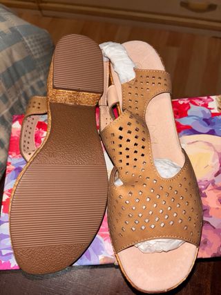Sandalias Marrón Talla 38