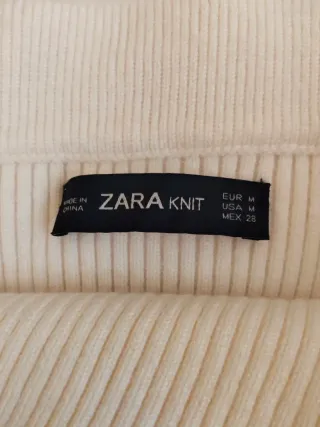 Minifalda Zara Punto Talla M