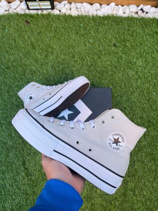 Converse Plataforma All Star Beige