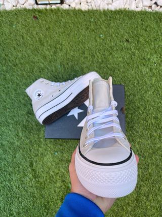 Converse Plataforma All Star Beige