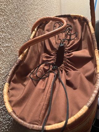 Capazo de playa tejido