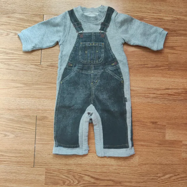 Tuta neonato grigia con salopette Levi's 70-75cm