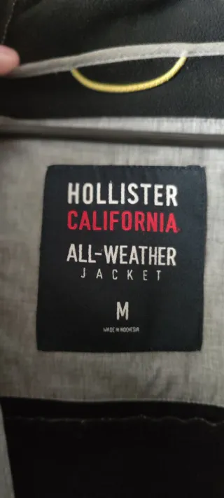 Chaqueta Hollister California All-Weather Gris M