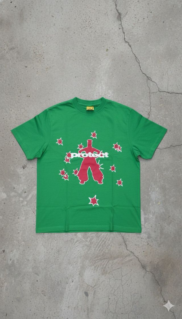 Camiseta Protect London Verde y Roja