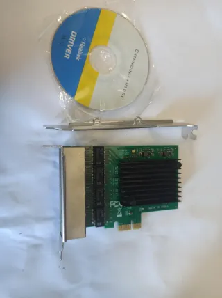 Tarjeta Red Gigabit PCI-E x1 4 Puertos