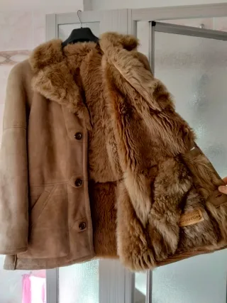 Montone Shearling Uomo Beige/Marrone
