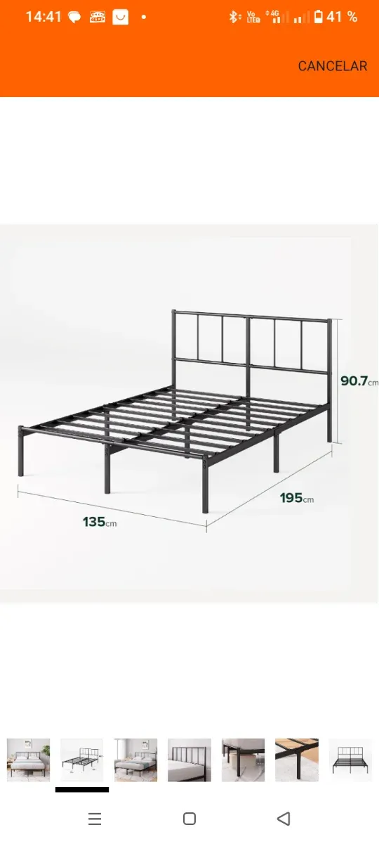 Letto in ferro 135x190