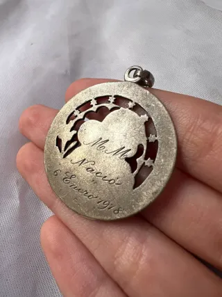 Colgante San José antiguo plata