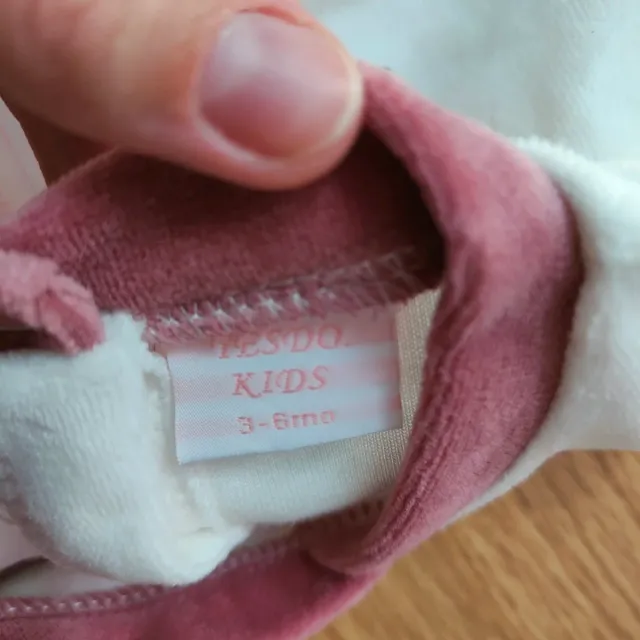 Tuta neonata bianca con stampa coniglietti 3-6mesi