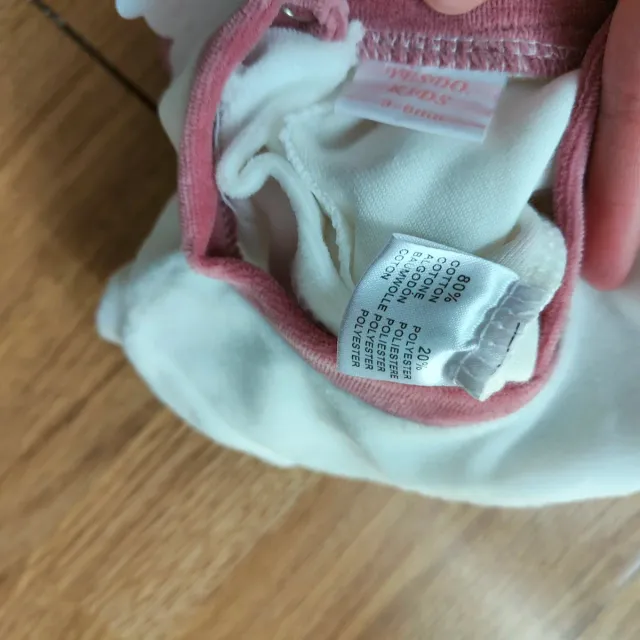 Tuta neonata bianca con stampa coniglietti 3-6mesi