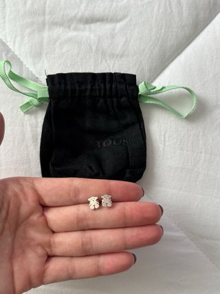 Pendientes Tous Oso Plata