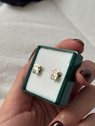 Pendientes Tous Oso Plata