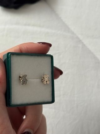 Pendientes Tous Oso Plata