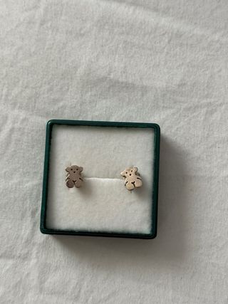 Pendientes Tous Oso Plata